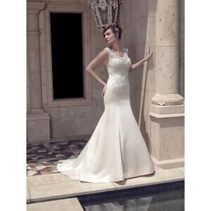 Casablanca Bridal 2141 Wedding Gown NWT NEW sz 12 $1495